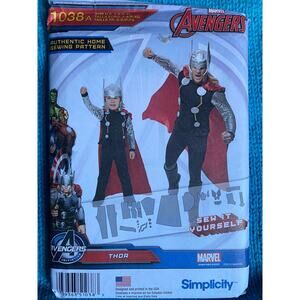 Simplicity Sewing pattern 1038 adult kids Thor costume